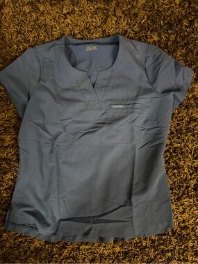 Jaanuu royal blue V-Neck Women's Scrub Top